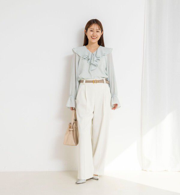 NOLLEY'S「ウォッシャブルドライツイルワイドパンツ」|その他|