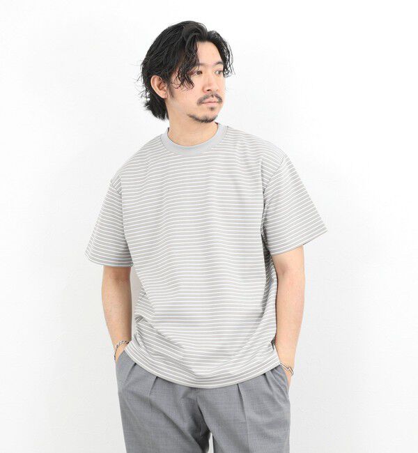 NOLLEY'S goodman「シルケットボーダーTシャツ / クルーネック / 26SS」|Tシャツ・カットソー|