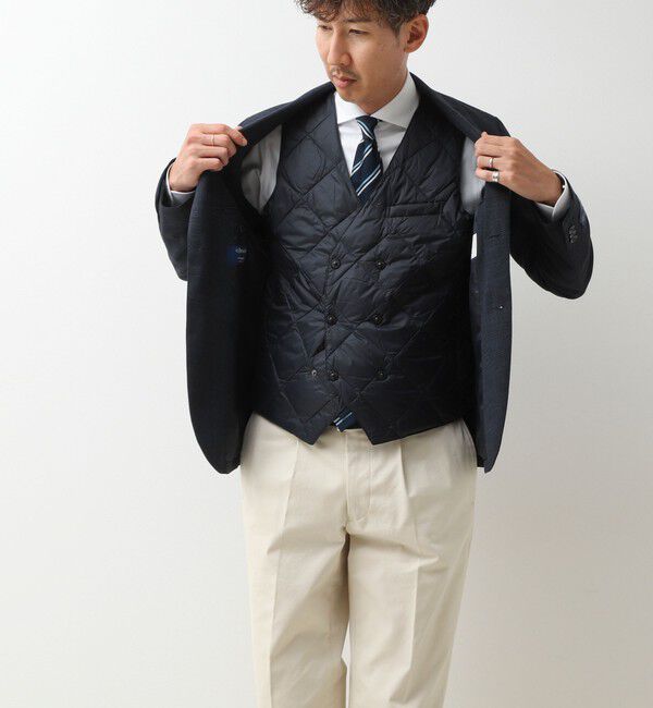 NOLLEY'S goodman「【TAION/タイオン】W-BRESTED SNAP BUTTON DOWN GILET 26AW」|ダウンベスト・ベスト|