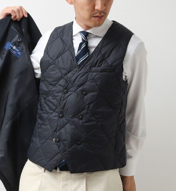 NOLLEY'S goodman「【TAION/タイオン】W-BRESTED SNAP BUTTON DOWN GILET 26AW」|ダウンベスト・ベスト|