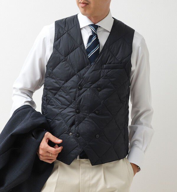 NOLLEY'S goodman「【TAION/タイオン】W-BRESTED SNAP BUTTON DOWN GILET 26AW」|ダウンベスト・ベスト|