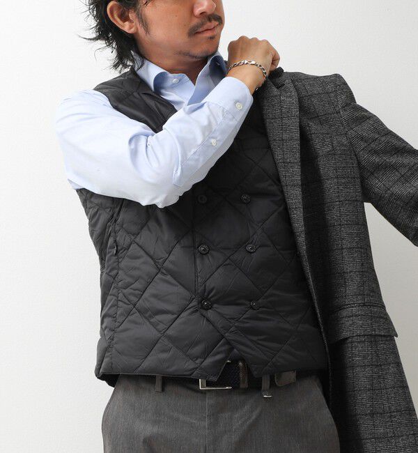 NOLLEY'S goodman「【TAION/タイオン】W-BRESTED SNAP BUTTON DOWN GILET 26AW」|ダウンベスト・ベスト|