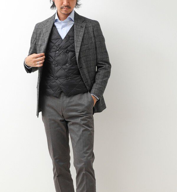 NOLLEY'S goodman「【TAION/タイオン】W-BRESTED SNAP BUTTON DOWN GILET 26AW」|ダウンベスト・ベスト|
