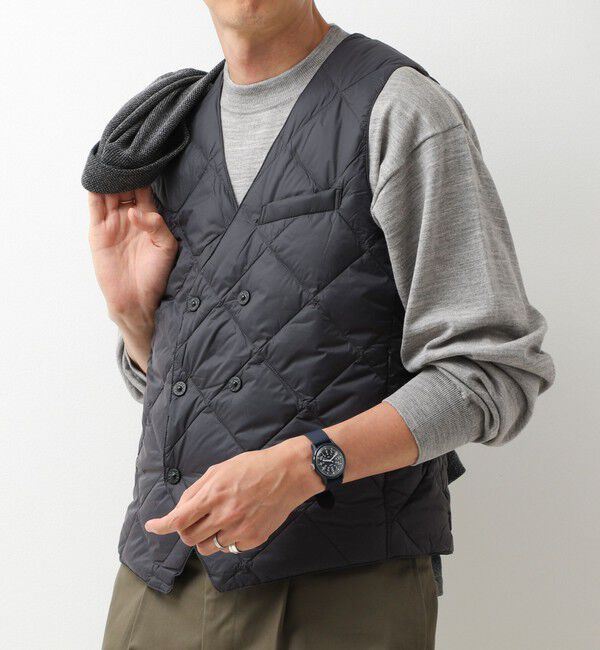 NOLLEY'S goodman「【TAION/タイオン】W-BRESTED SNAP BUTTON DOWN GILET 26AW」|ダウンベスト・ベスト|