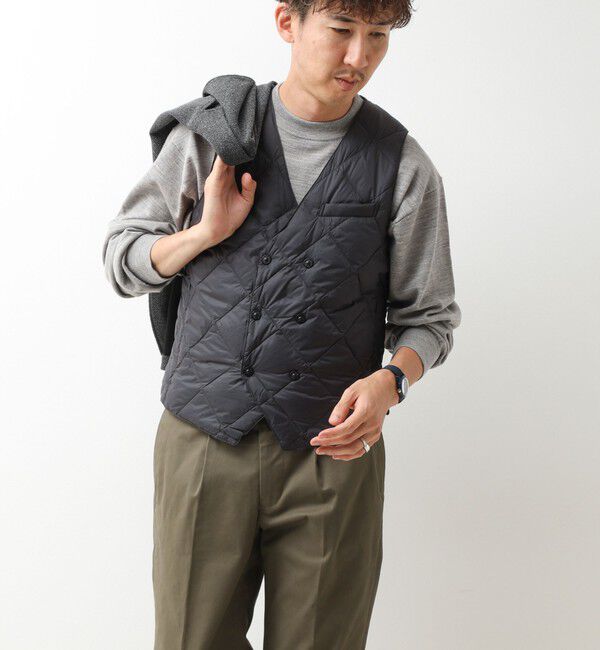 NOLLEY'S goodman「【TAION/タイオン】W-BRESTED SNAP BUTTON DOWN GILET 26AW」|ダウンベスト・ベスト|