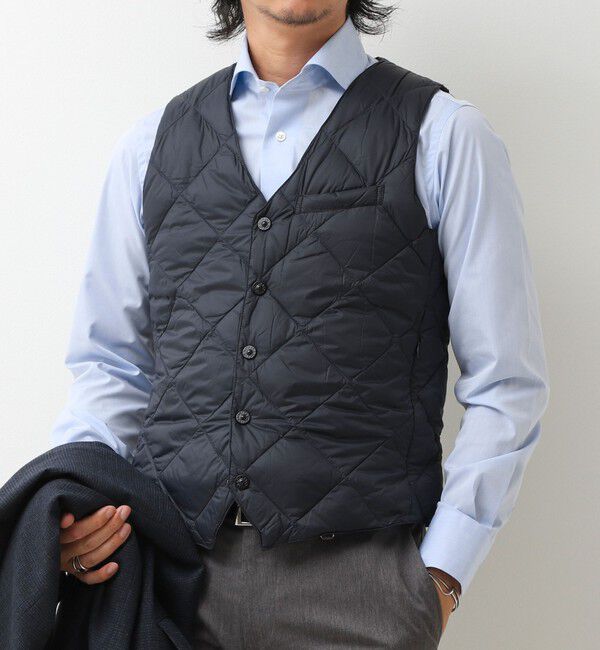 NOLLEY'S goodman「【TAION/タイオン】SINGLE SNAP BUTTON DOWN GILET 26AW」|ダウンベスト・ベスト|