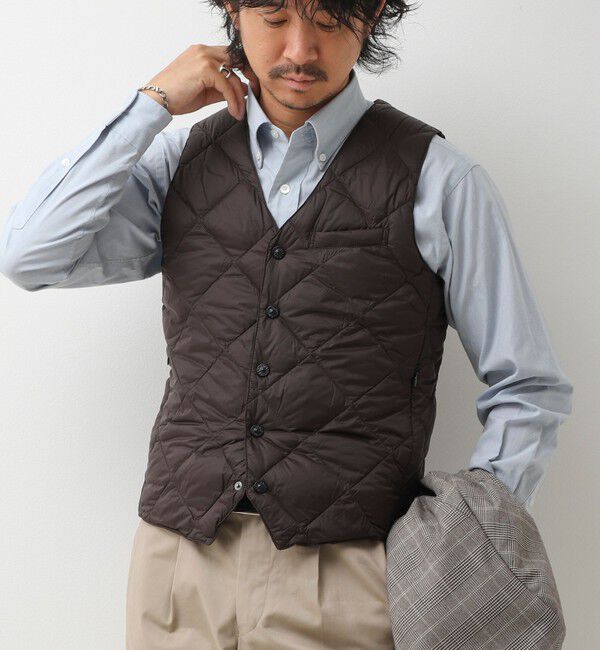 NOLLEY'S goodman「【TAION/タイオン】SINGLE SNAP BUTTON DOWN GILET 26AW」|ダウンベスト・ベスト|