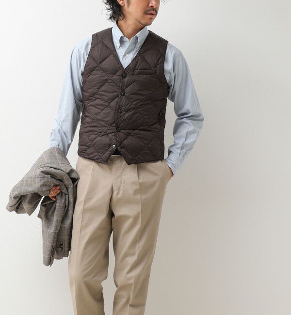NOLLEY'S goodman「【TAION/タイオン】SINGLE SNAP BUTTON DOWN GILET 26AW」|ダウンベスト・ベスト|