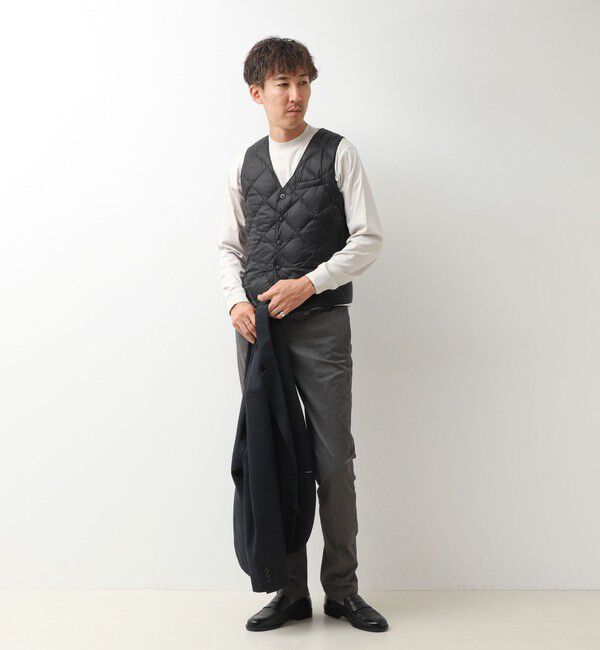 NOLLEY'S goodman「【TAION/タイオン】SINGLE SNAP BUTTON DOWN GILET 26AW」|ダウンベスト・ベスト|