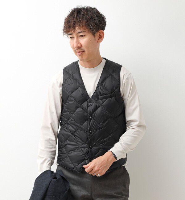 NOLLEY'S goodman「【TAION/タイオン】SINGLE SNAP BUTTON DOWN GILET 26AW」|ダウンベスト・ベスト|