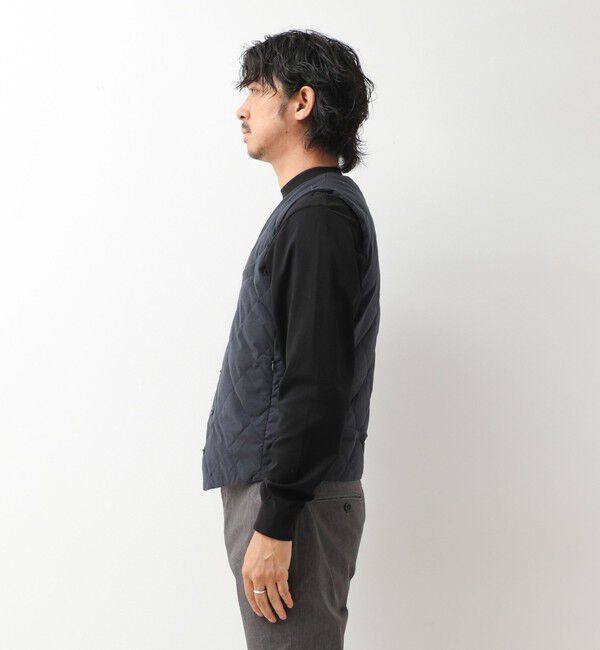 NOLLEY'S goodman「【TAION/タイオン】SINGLE SNAP BUTTON DOWN GILET BRUSHED TWILL 26AW」|ダウンベスト・ベスト|