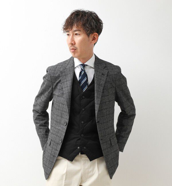 NOLLEY'S goodman「【TAION/タイオン】SINGLE SNAP BUTTON DOWN GILET BRUSHED TWILL 26AW」|ダウンベスト・ベスト|