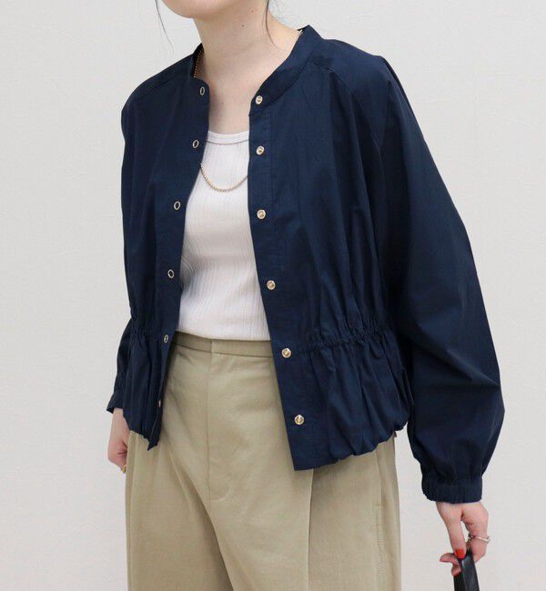 fredy emue「クロップドバルーン前開きブラウス」|シャツ・ブラウス|