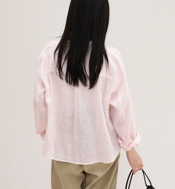 fredy emue「LINEN100 クロップドシャツ」|シャツ・ブラウス|