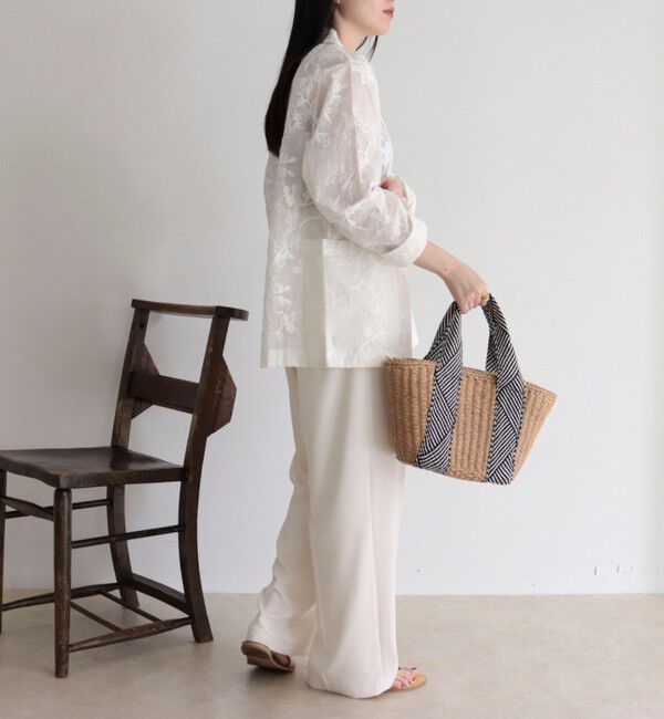 fredy emue「【MADE IN INDIA】シアー刺繍ジャケット」|テーラードジャケット|