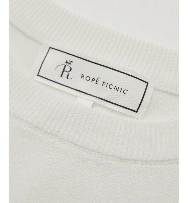 Rope&rsquo;Picnic「【UVカット・接触冷感・イージーケア】八方映えニット ゼロスリーブニットプルオーバー」|ニット・セーター|