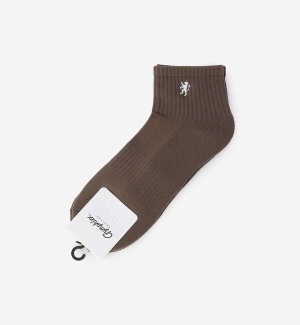 GYMPHLEX「Gymphlex | ショート クルーソックス MEN」|ソックス|TAUPE