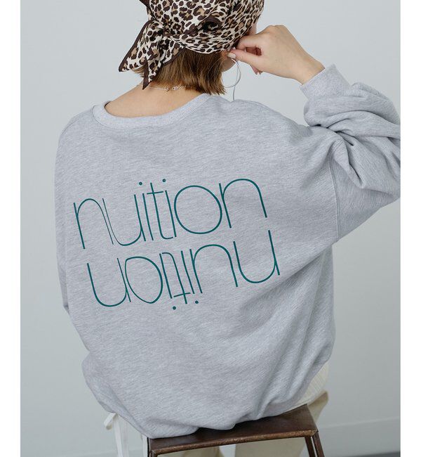  「【Nuition】ロゴスウェット」|Tシャツ・カットソー|ライトグレー