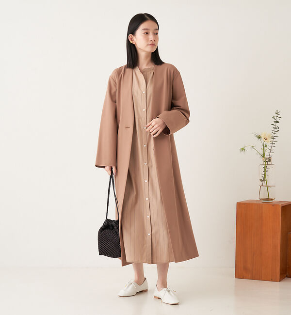 collex「【セットアップ対応】ノーカラーコート」|ノーカラーコート|