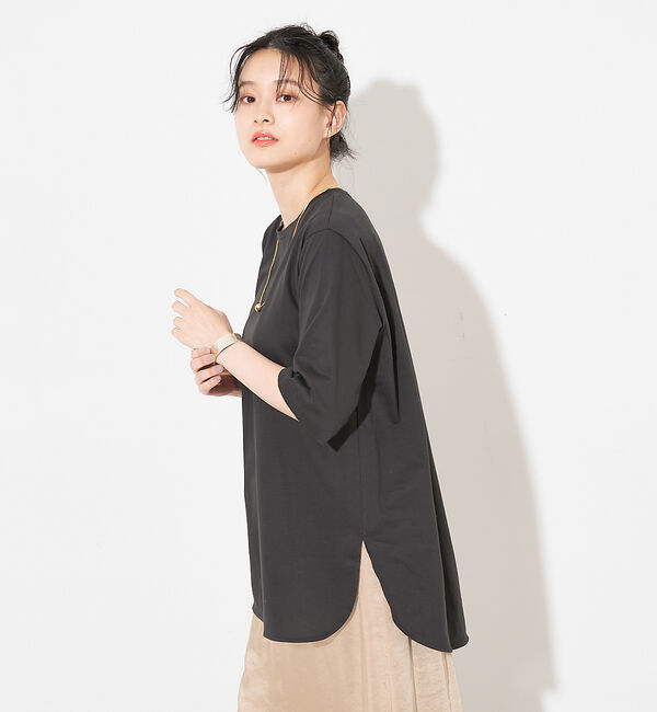 collex「【接触冷感・UVカット】コンパクトクールチュニックTシャツ」|Tシャツ・カットソー|