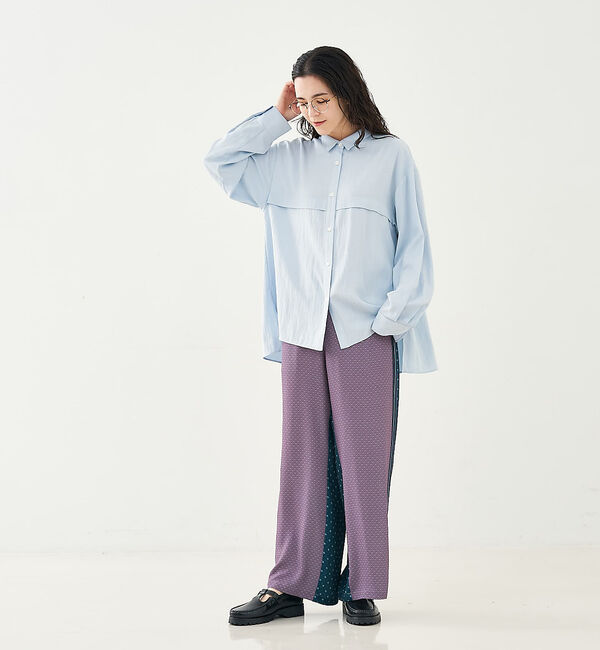 collex「フロント切替バックギャザーシャツ」|シャツ・ブラウス|