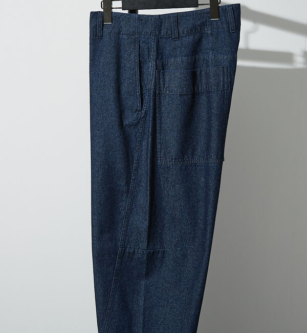 ABAHOUSE「【ヴィンテージ加工】 LIGHT CURVED DENIM /ワイドデニム/ライ」|デニム|
