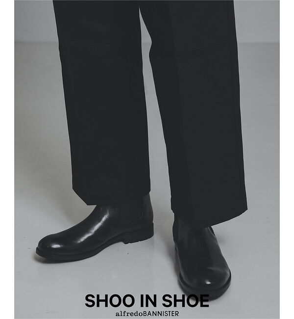alfredoBANNISTER「【SHOO IN SHOE / 定番人気】サイドゴアブーツ / チェルシーブーツ」|ショートブーツ|ブラック