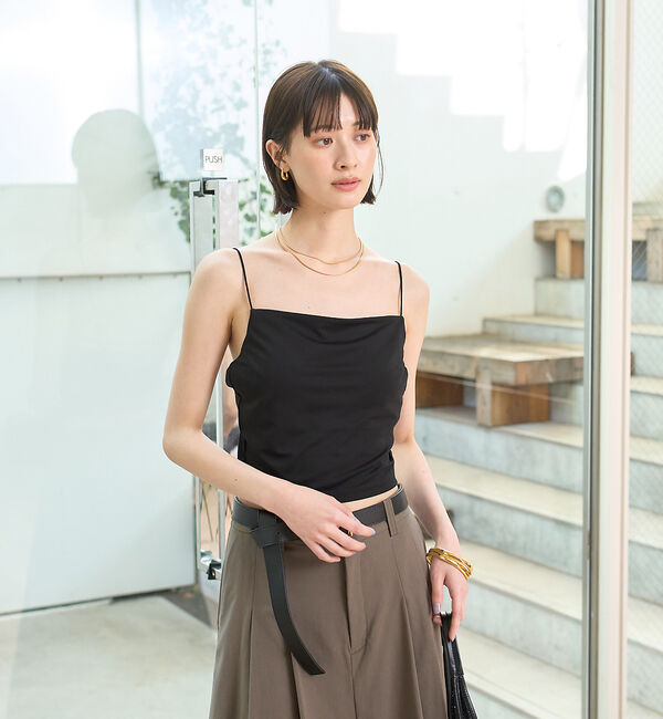Rouge vif「サイドテープカップ付きキャミ」|キャミソール|