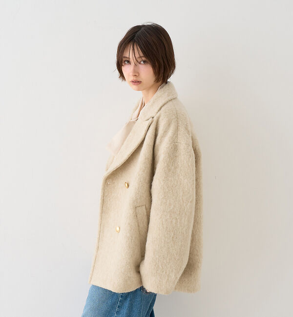 Rouge vif「【追加5 / 2026AW新色登場 / 一部店舗限定】ラメシャギースライバーPコート/ピーコート」|ピーコート|