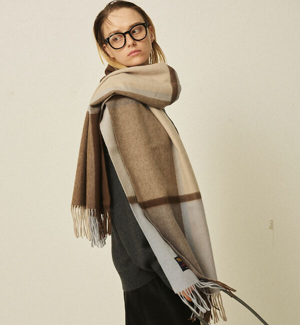 Rouge vif「【定番人気】【2025AW新作】【TWEEDMILL/ツイードミル】大判ストール」|マフラー|