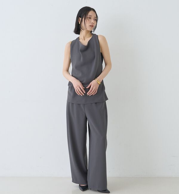 Rouge vif「【セットアップ対応】脇シームレスワイドカーブパンツ」|その他|