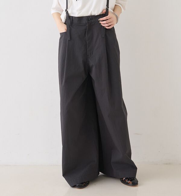 Rouge vif「2WAYサスペンダータックワイドパンツ」|その他|