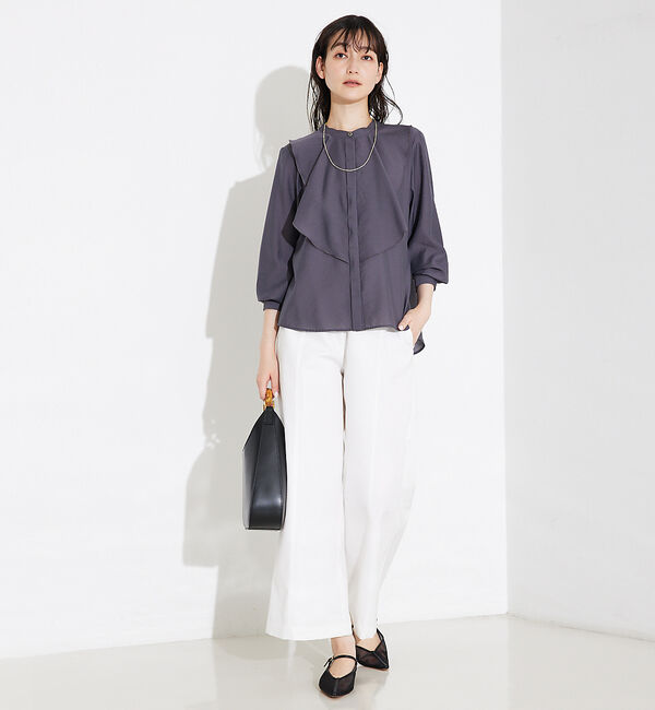 qualite「撥水ツイルワイドパンツ」|その他|
