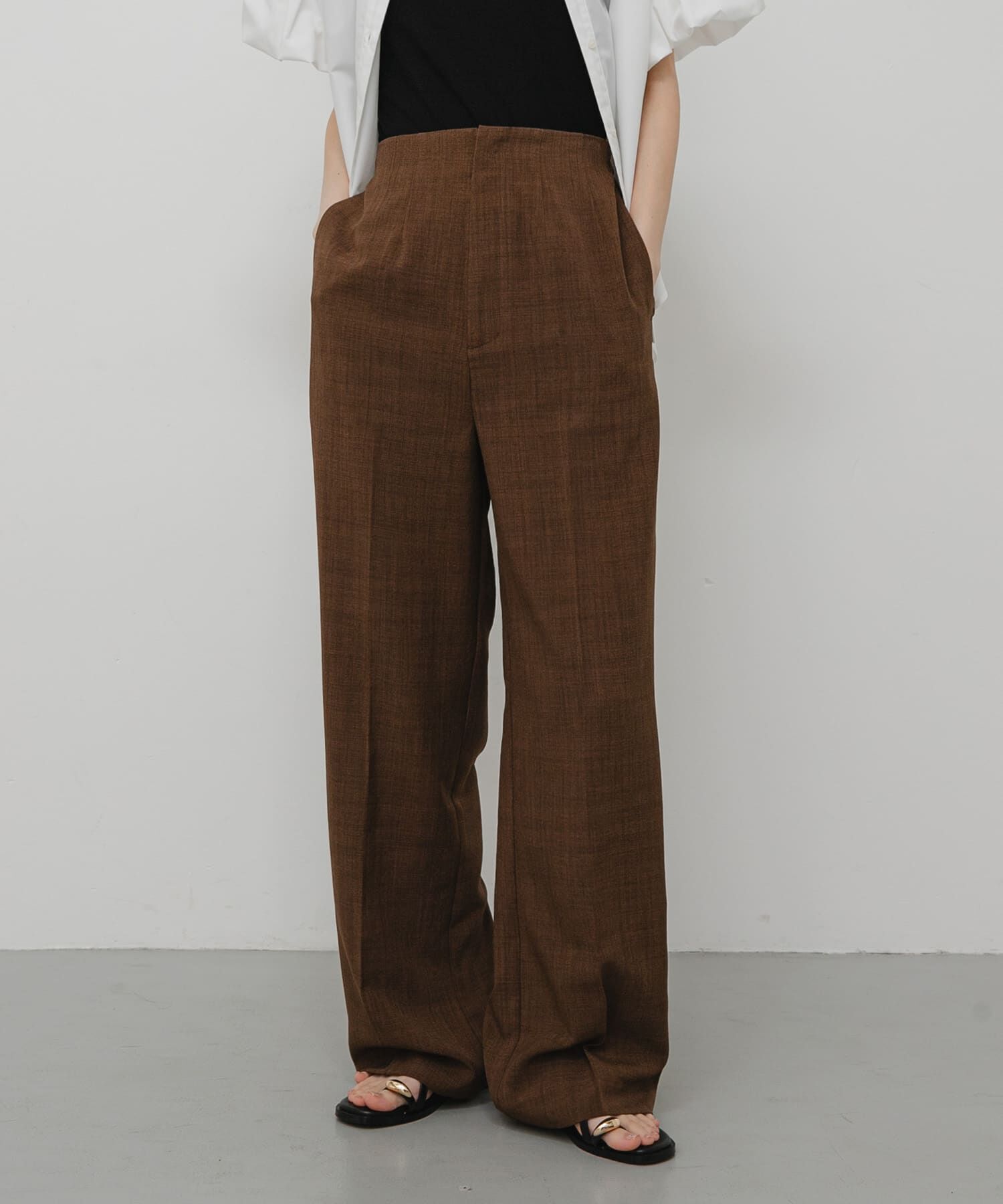 SENSE OF PLACE by URBAN RESEARCH「『UR TECH DRYLUXE』リネンライクワイドパンツ」|その他|