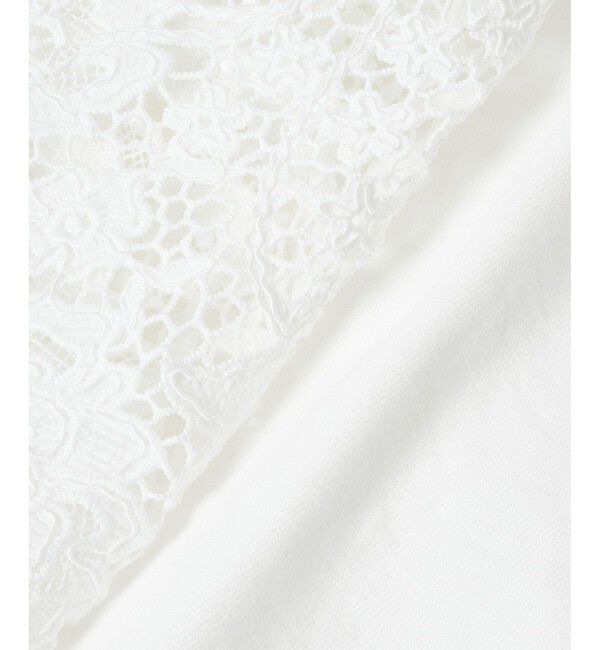 LOULOU WILLOUGHBY「【LOULOU WILLOUGHBY】レースドッキングプルオーバーブラウス」|Tシャツ・カットソー|