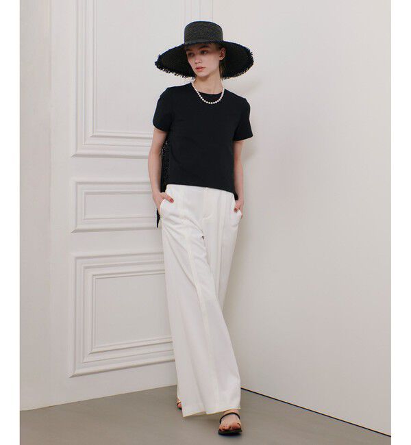LOULOU WILLOUGHBY「【LOULOU WILLOUGHBY】レースドッキングプルオーバーブラウス」|Tシャツ・カットソー|