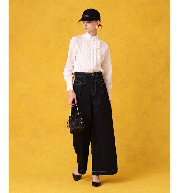 LOULOU WILLOUGHBY「◇デニムバギーパンツ」|デニム|