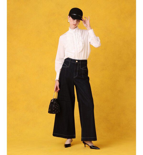 LOULOU WILLOUGHBY「◇デニムバギーパンツ」|デニム|