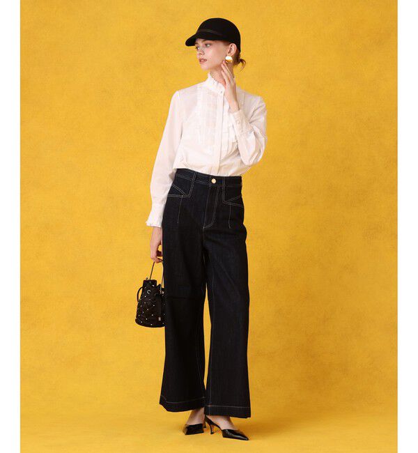 LOULOU WILLOUGHBY「◇デニムバギーパンツ」|デニム|