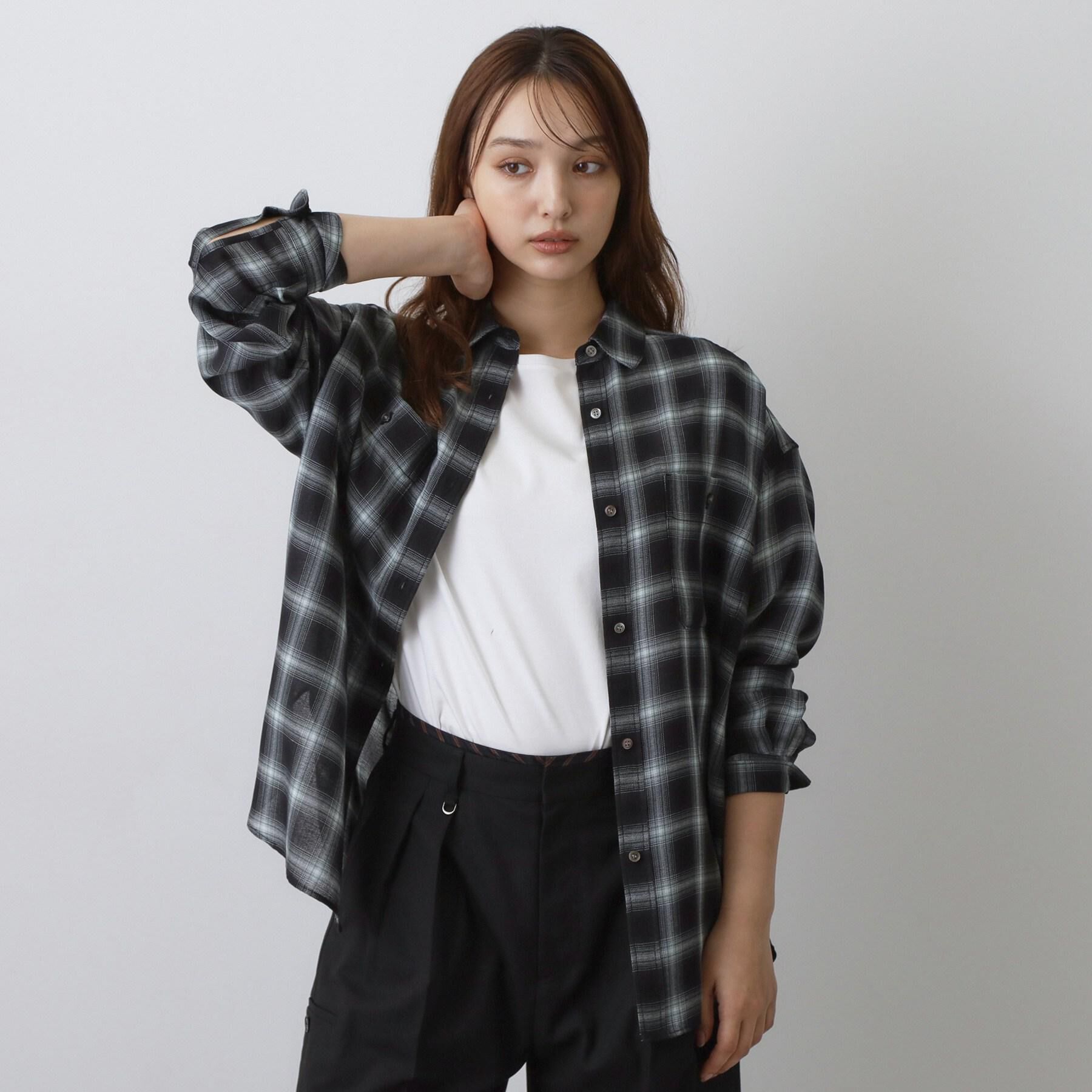 DRESSTERIOR「【ウォッシャブル】ビエラオンブレチェックシャツ」|シャツ・ブラウス|