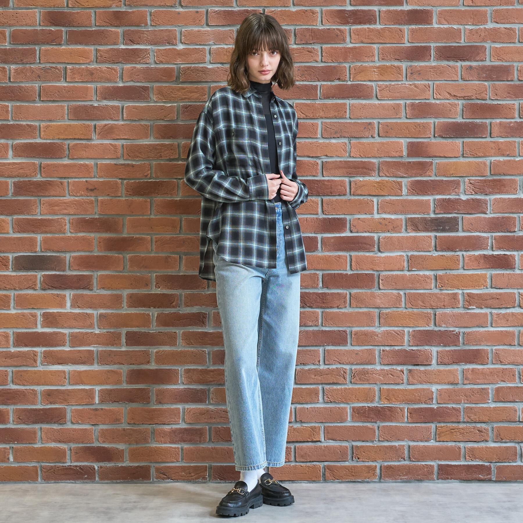 DRESSTERIOR「【ウォッシャブル】ビエラオンブレチェックシャツ」|シャツ・ブラウス|