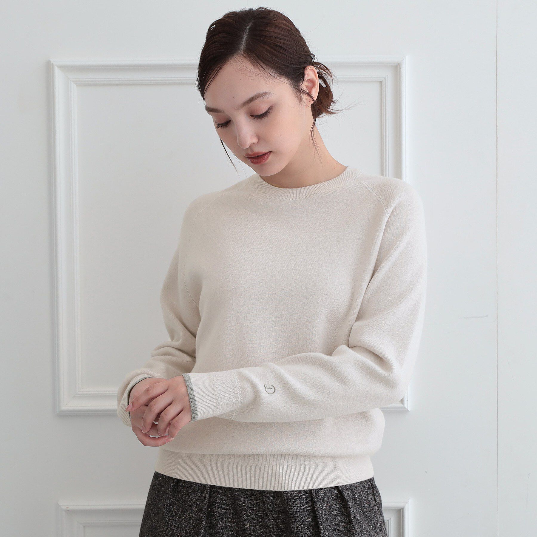 DRESSTERIOR「【STORY11月号掲載/マシンウォッシャブル】コットンカシミヤニット」|ニット・セーター|