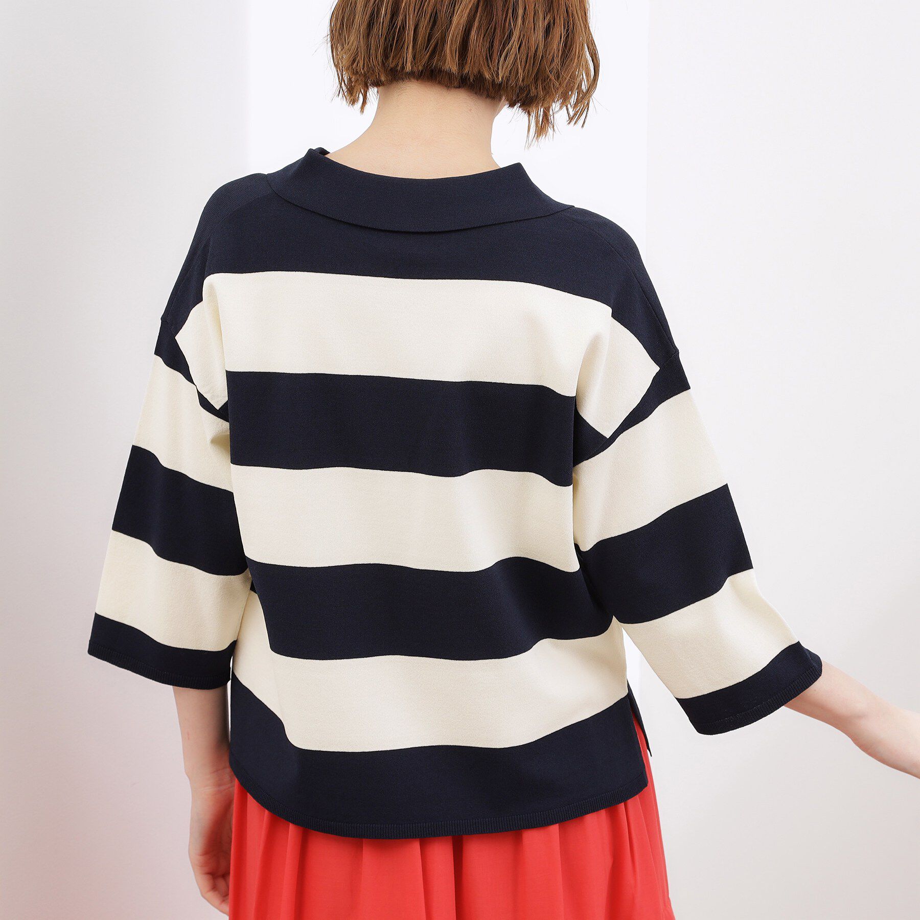 grove「【UVカット】ラガークロップドプルオーバー」|ニット・セーター|