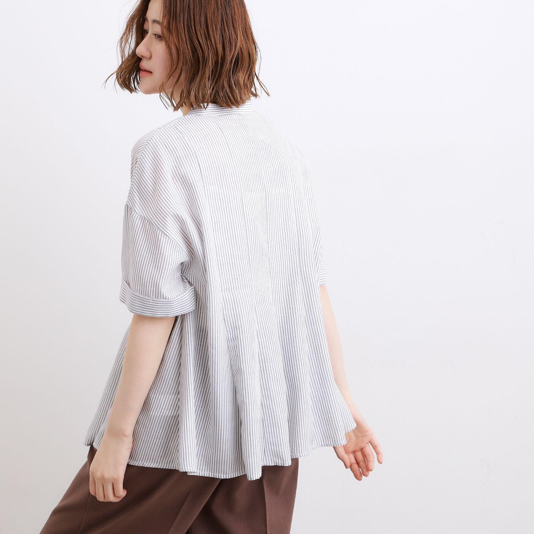 grove「【洗濯機OK】さらっと軽やか、フレアシャツ」|シャツ・ブラウス|