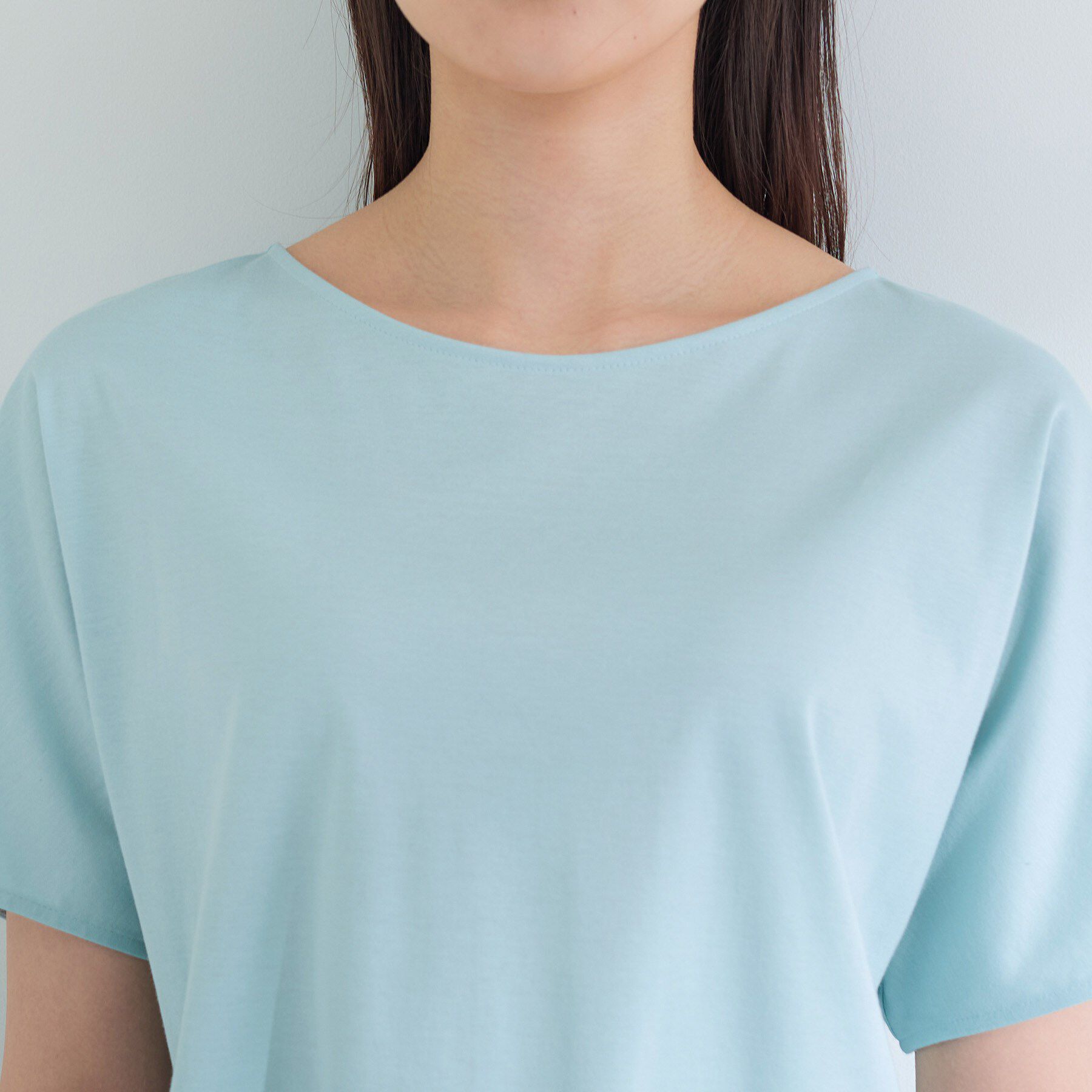 INDIVI「【インナーとしても活躍！】シンプルTシャツ」|Tシャツ・カットソー|