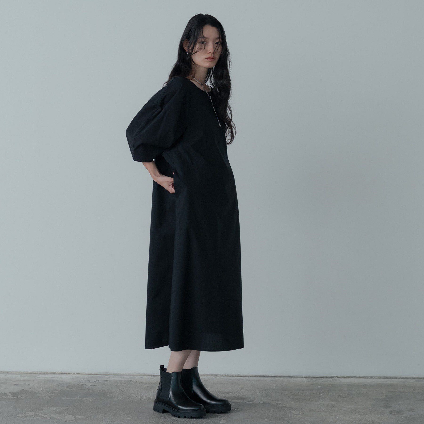 GALLEST「フォルムスリーブワンピース」|ワンピース|