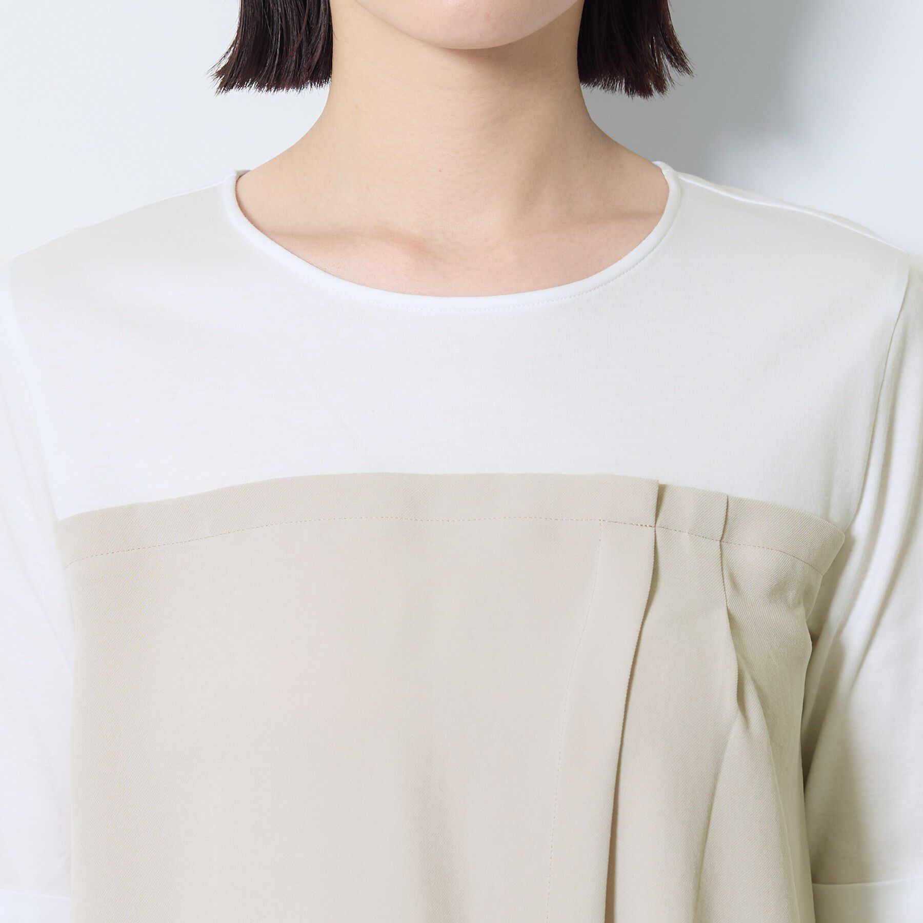 INDIVI「【着る日傘／SETUP可能】ビスチェレイヤード風トップス」|Tシャツ・カットソー|