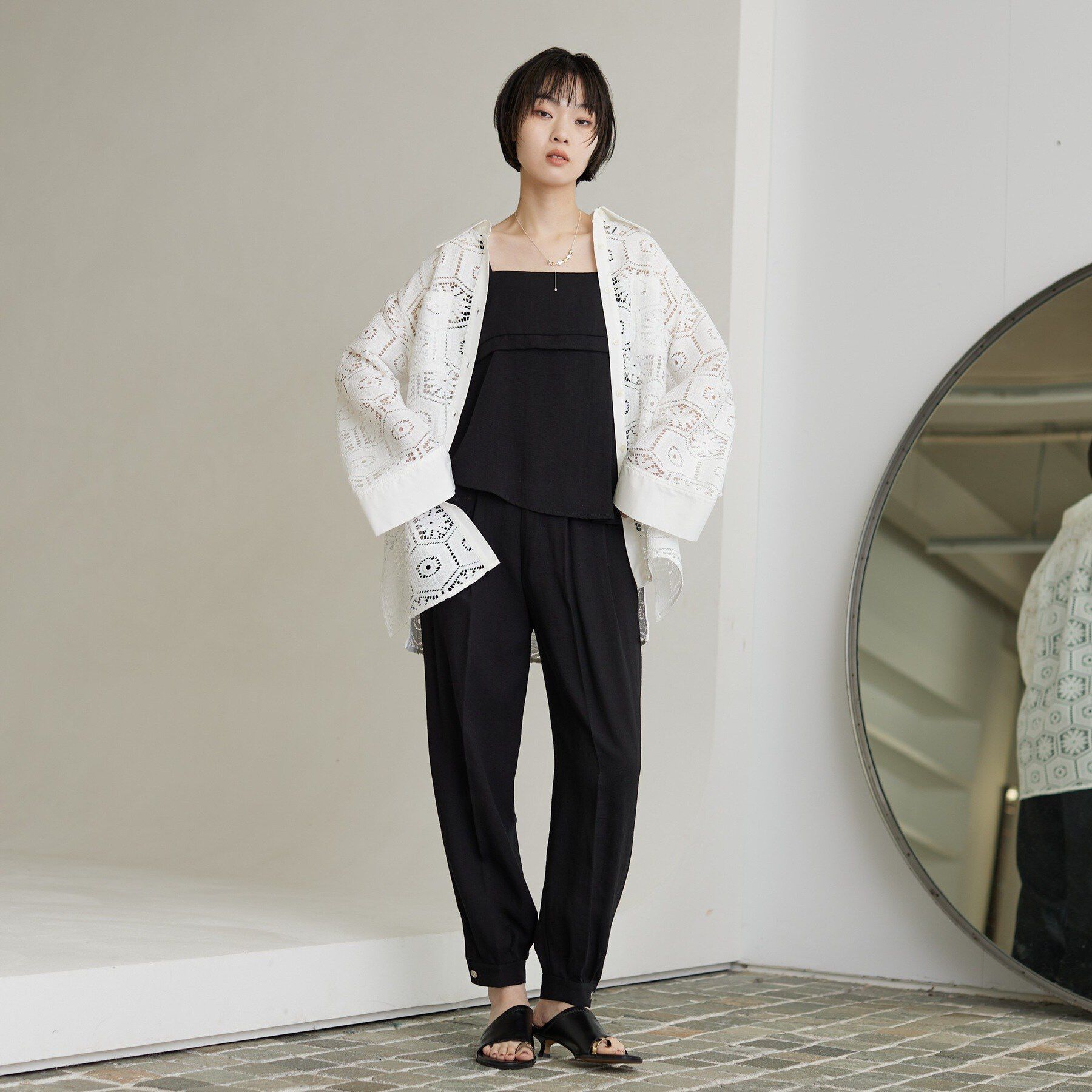 GALLEST「【セットアップ可能】イレヘムキャミブラウス」|シャツ・ブラウス|