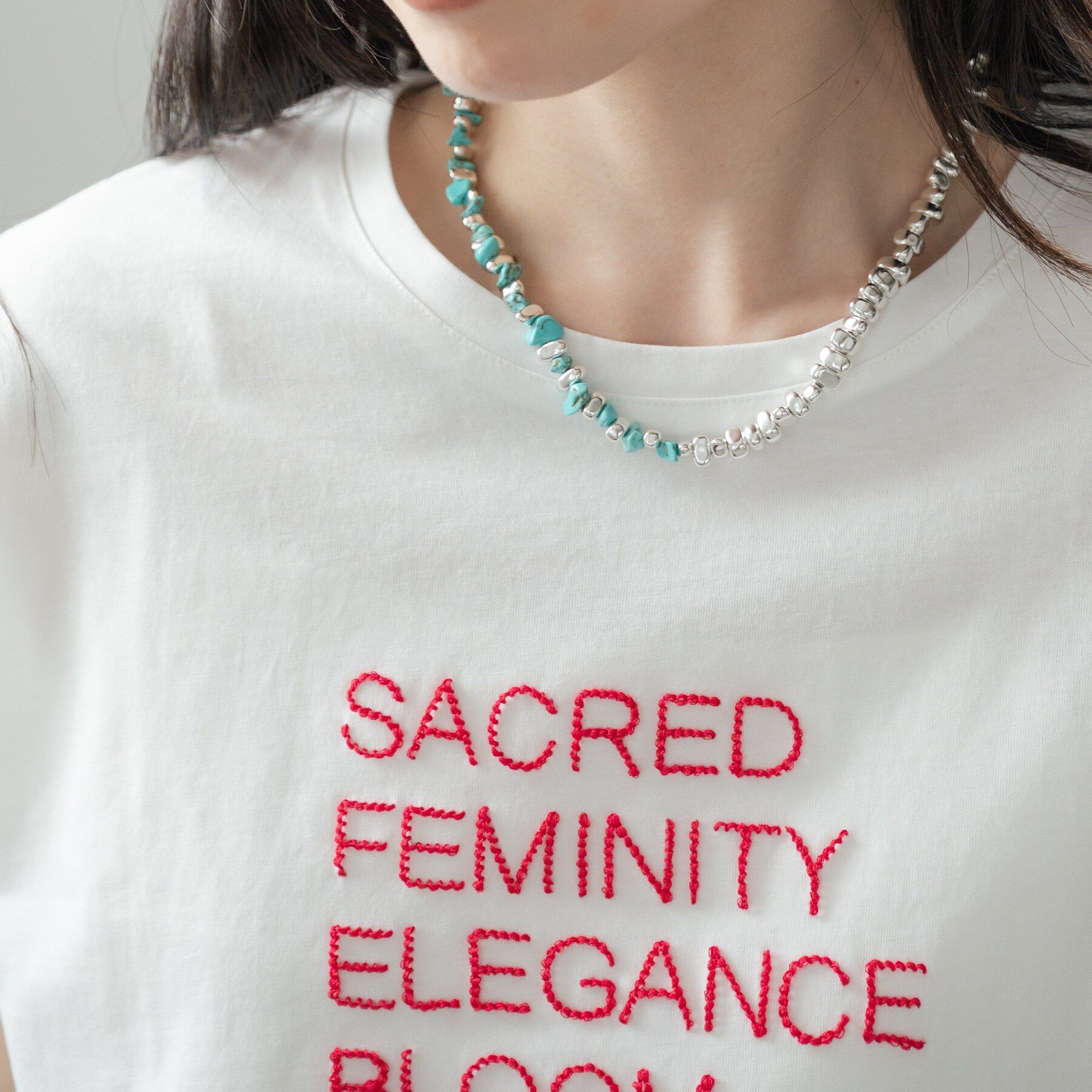 GALLEST「刺繍フレーズTシャツ【再入荷】」|Tシャツ・カットソー|