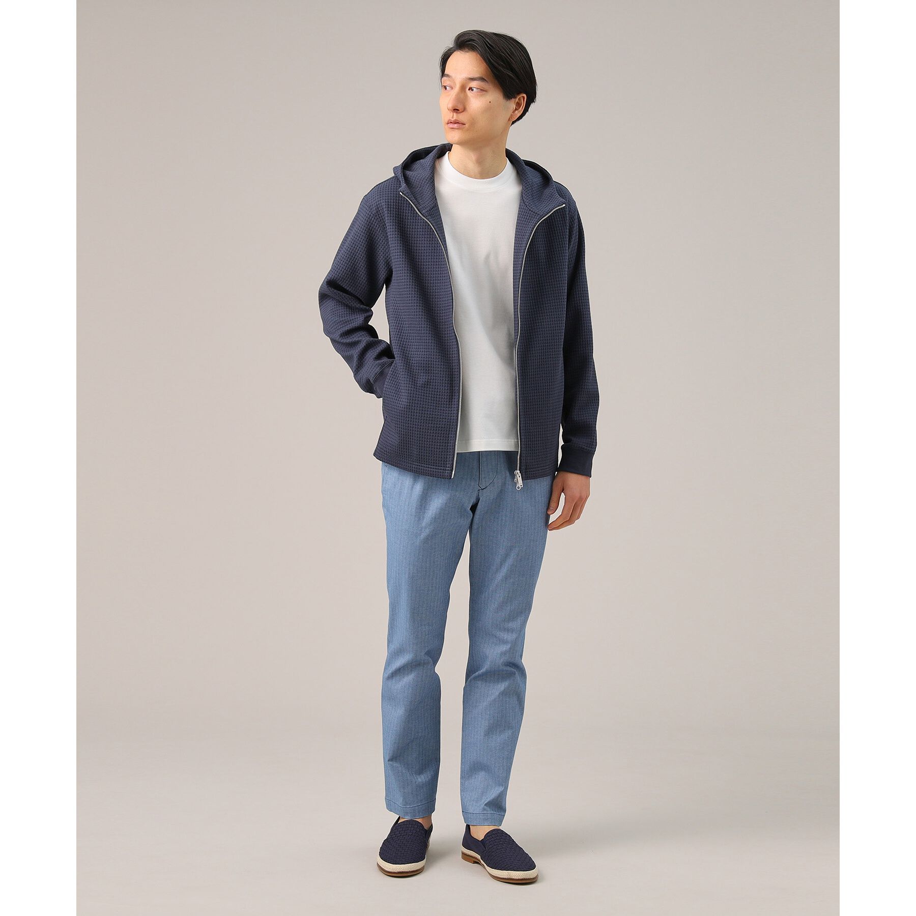 TAKEO KIKUCHI「【Made in JAPAN】播州織 ヘリンボン ストレート パンツ」|その他|